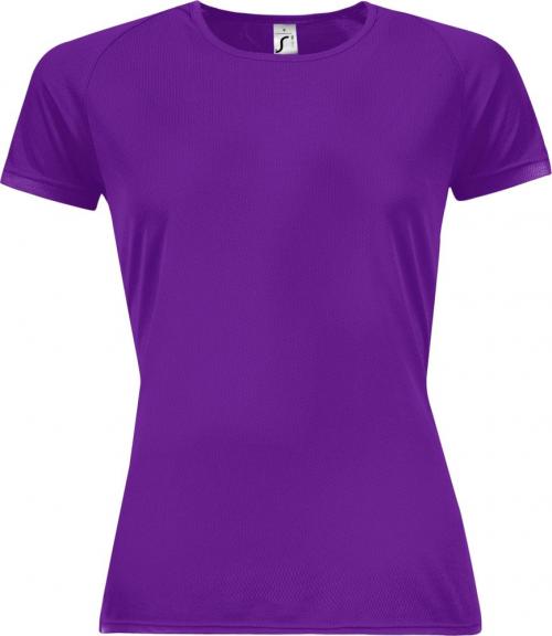 Футболка женская Sporty Women 140 темно-фиолетовая, размер XS