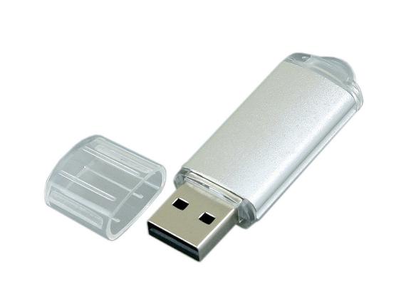 USB 2.0- флешка на 32 Гб с прозрачным колпачком