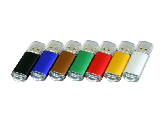 USB 2.0- флешка на 8 Гб с прозрачным колпачком