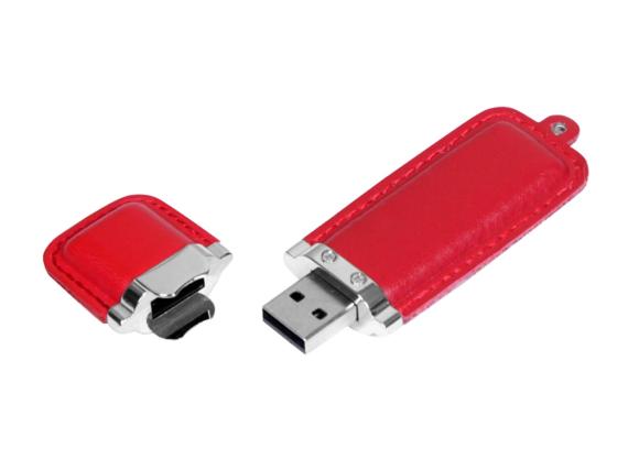 USB 2.0- флешка на 16 Гб классической прямоугольной формы