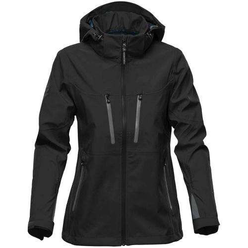 Куртка софтшелл женская Patrol черная с серым, размер XXL