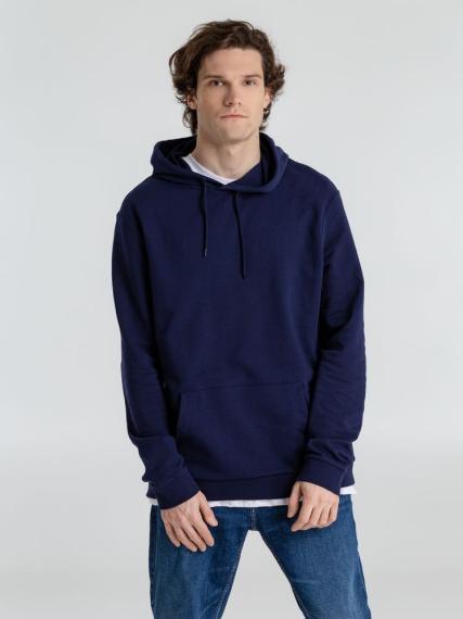 Толстовка с капюшоном унисекс Hoodie, темно-синяя, размер 4XL