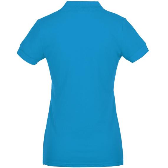 Рубашка поло женская Virma Premium Lady, бирюзовая, размер M