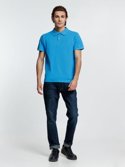 Рубашка поло мужская Virma Premium, бирюзовая, размер XXL