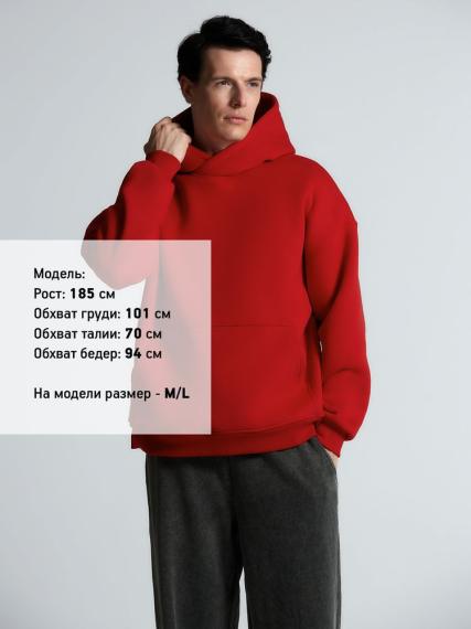 Худи Kulonga Oversize, красное, размер ХL/ХХL