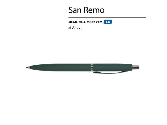 Ручка металлическая шариковая «San Remo», софт-тач