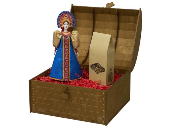 Подарочный набор: кукла фарфоровая, чай "Малина с мятой"