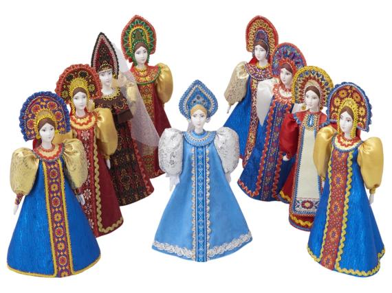 Подарочный набор: кукла фарфоровая, чай "Малина с мятой"