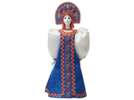 Подарочный набор: кукла фарфоровая, чай "Малина с мятой"