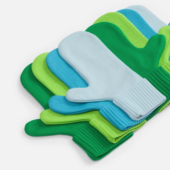 Варежки Yong, ярко-голубые, размер L/XL