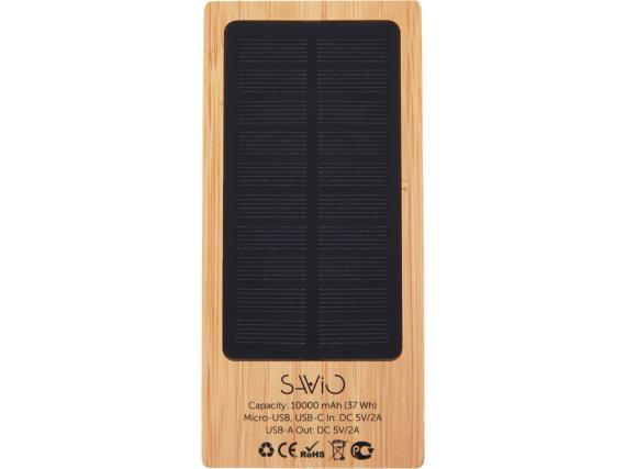 Внешний аккумулятор с подсветкой лого и солнечной панелью «Reedia S1», 10000 mAh