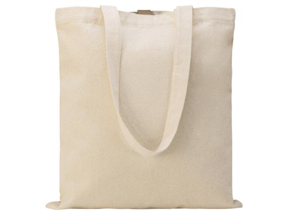 Cумка «Clip» из хлопка 340 г/м2 с застежкой из экокожи