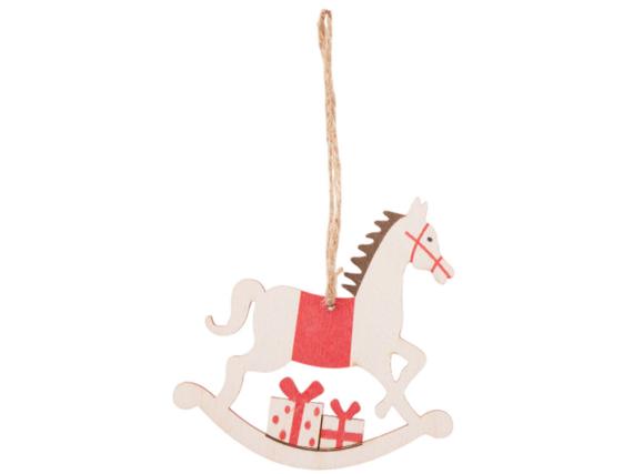 Деревянная подвеска на елку «Poni»