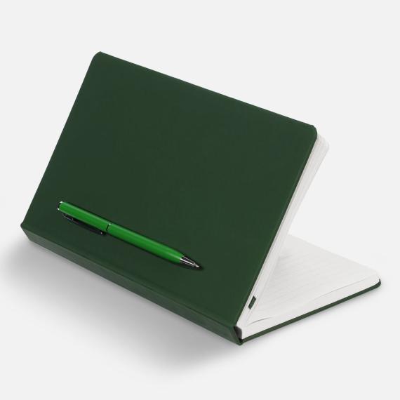 Ежедневник Magnet Shall с ручкой, зеленый