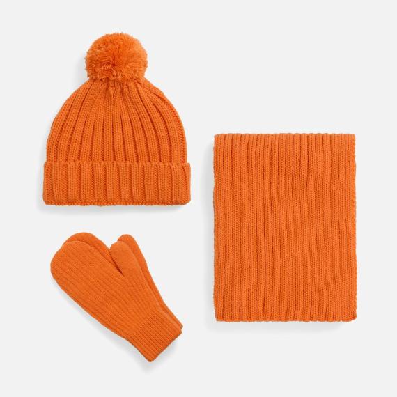 Варежки HappyGo, оранжевые, размер L/XL