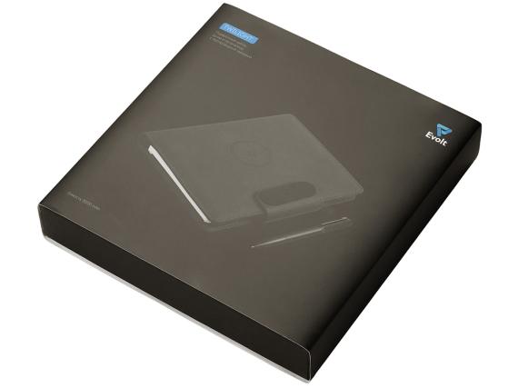 Подарочный набор «Twilight»: органайзер А5 с беспроводной зарядкой и металлическая шариковая ручка со светящимся логотипом