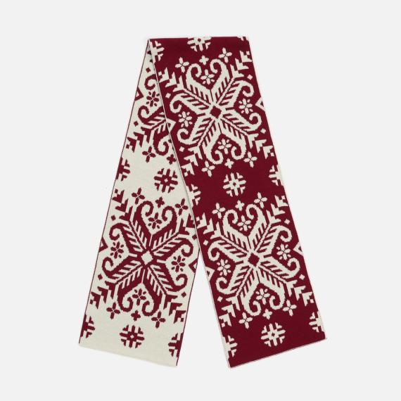 Шарф Wintertude L, красный с белым