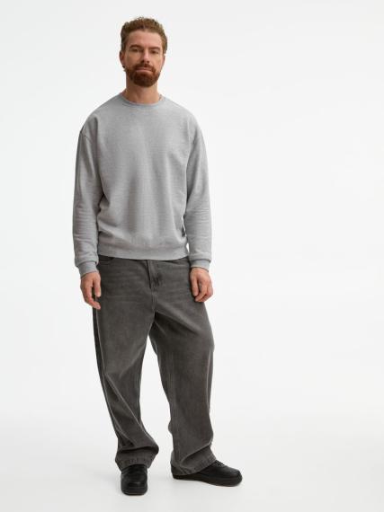 Свитшот унисекс Columbia, серый меланж, размер XS