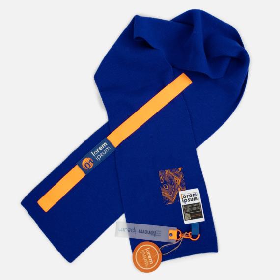 Шарф Urban Flow, ярко-синий