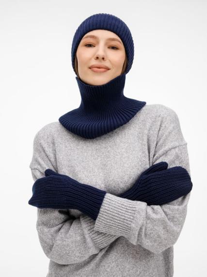 Варежки Catch Match, темно-синие, размер S/M