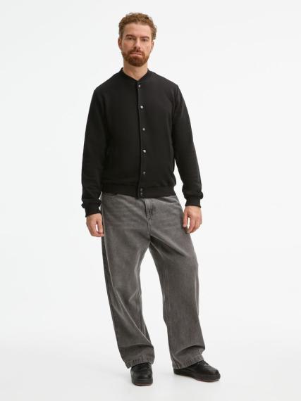 Бомбер унисекс Nuppu, черный, размер S