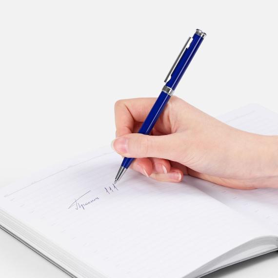 Ручка шариковая Finn Chrome, синяя