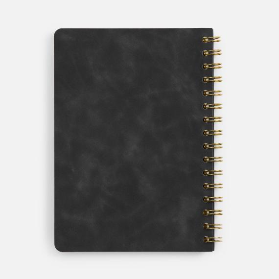Ежедневник Spiral, недатированный, черный