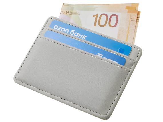 Картхолдер для двух карт и наличных денег с зажимом «Crave»