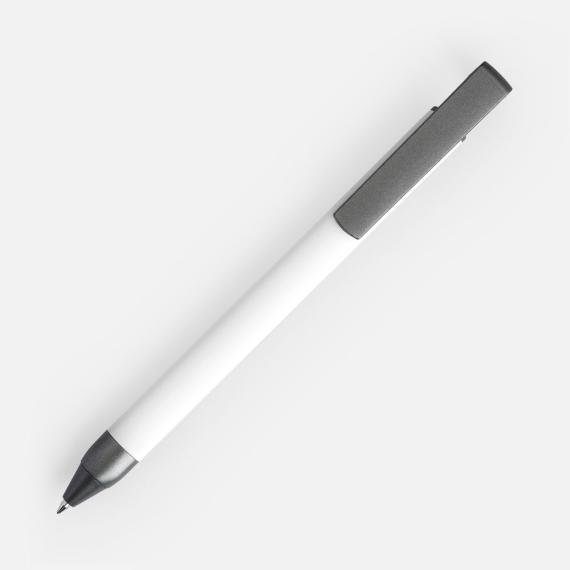 Ручка шариковая Standic с подставкой для телефона, белая