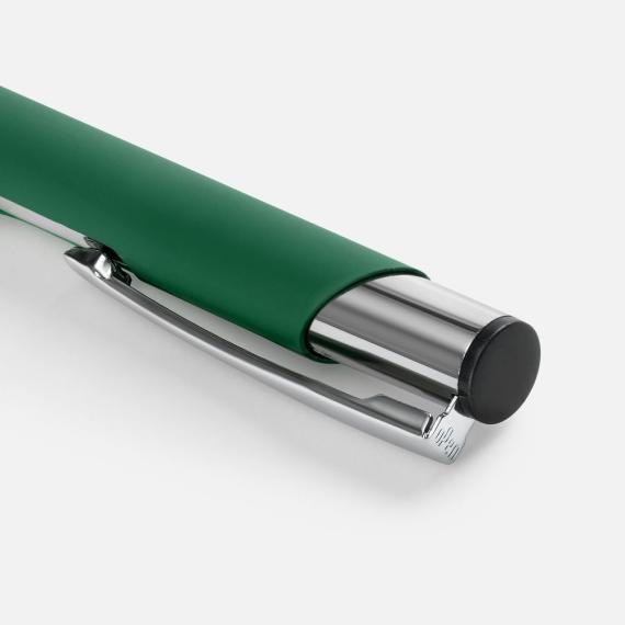 Ручка шариковая Keskus Soft Touch, зеленая