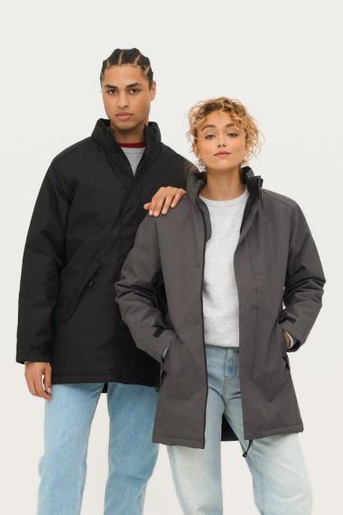 Куртка на стеганой подкладке Robyn темно-серая, размер 4XL