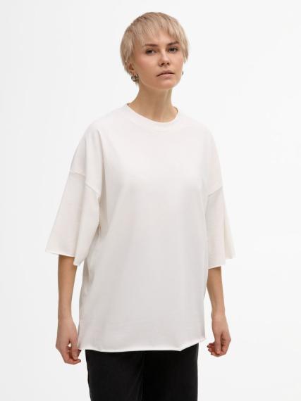 Футболка унисекс T1, молочно-белая, размер XS/S