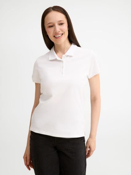 Рубашка поло женская People 210 белая, размер L