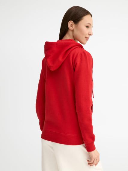 Толстовка женская на молнии с капюшоном Seven Women, красная, размер S