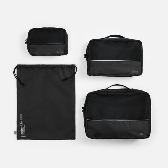 Дорожный набор сумок noJumble 4 в 1, черный