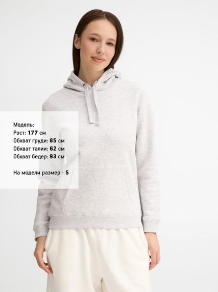 Толстовка женская Spencer Women, светло-серый меланж, размер XXL