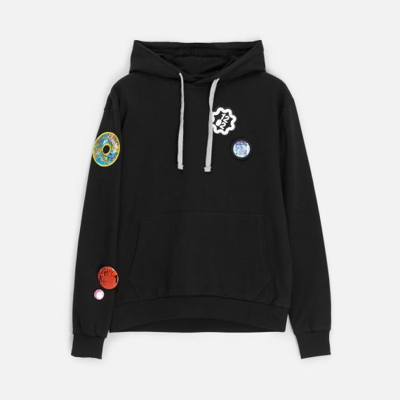 Толстовка с капюшоном Unit Kirenga черная, размер XS