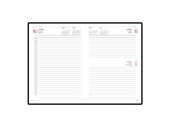 Ежедневник датированный А5 «Sidney Nebraska» на 2026 год