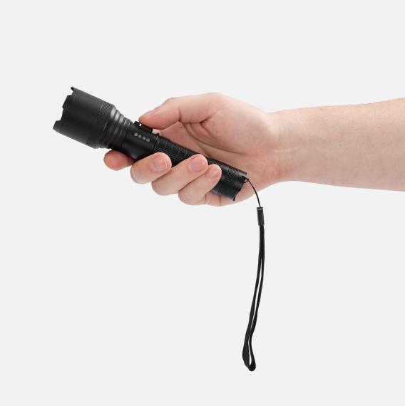 Фонарь аккумуляторный с фокусировкой луча FarSee, черный