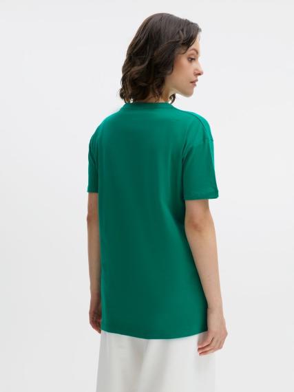 Футболка Regent 150 зеленая (изумрудная), размер L