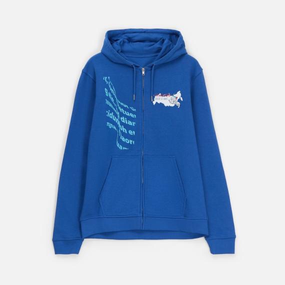 Толстовка унисекс Calipso, ярко-синяя (royal), размер XS