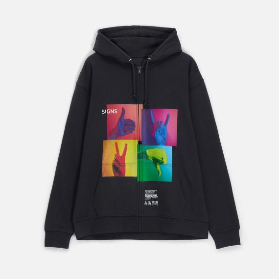 Толстовка унисекс Carter, черная, размер XL