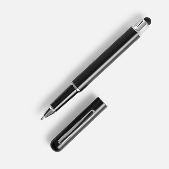 Роллер Scribo со стилусом, матовый черный