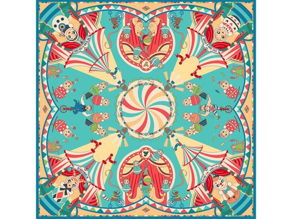 Платок «Русская неваляшка. Праздник»