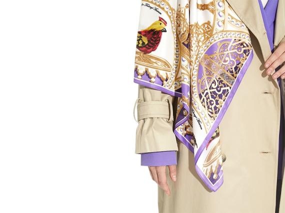 Платок «Пасхальное яйцо-часы Петушок»