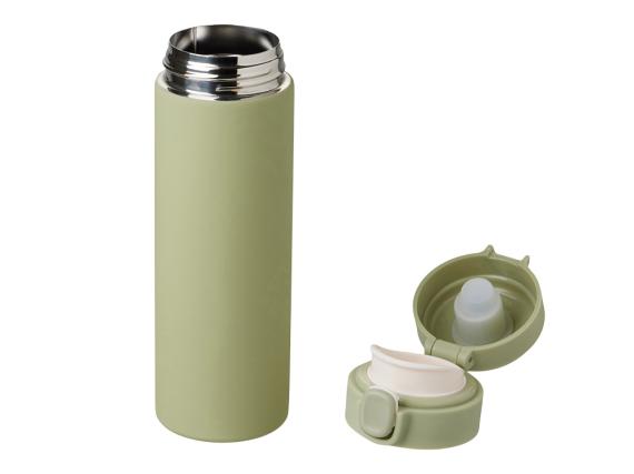 Вакуумная термокружка c кнопкой «Guard», soft-touch, 400 мл, тубус