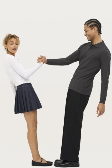 Рубашка поло мужская с длинным рукавом Perfect LSL Men белая, размер S