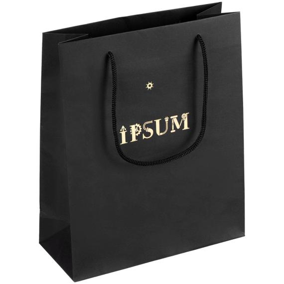 Пакет бумажный Vid L, черный