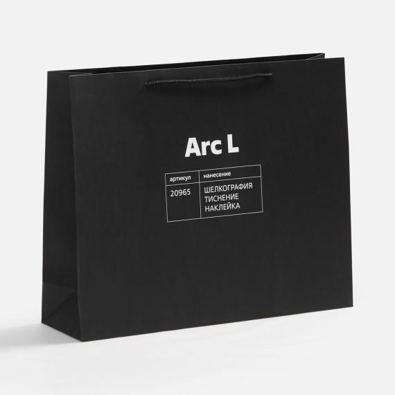 Пакет бумажный Arc M, черный