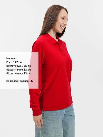 Рубашка поло с длинным рукавом Prime LSL, красная, размер L